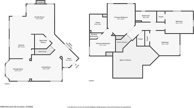 43939 Glenraven Rd, Lancaster, CA 93535 - view of property floor plan