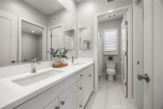113 Soaring Eagle, Irvine, CA 92618 - full bathroom featuring double vanity and tile patterned flooring