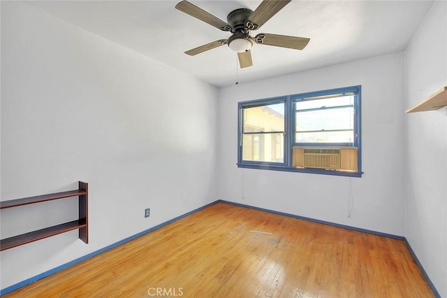 833 W Orangepath St, Glendora, CA 91741 - spare room with a ceiling fan, light wood-type flooring, and cooling unit