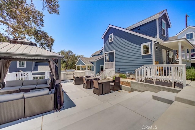5926 Gran Paseo Way, Atascadero, CA 93422 - view of side of property featuring outdoor lounge area, a gazebo, and a patio