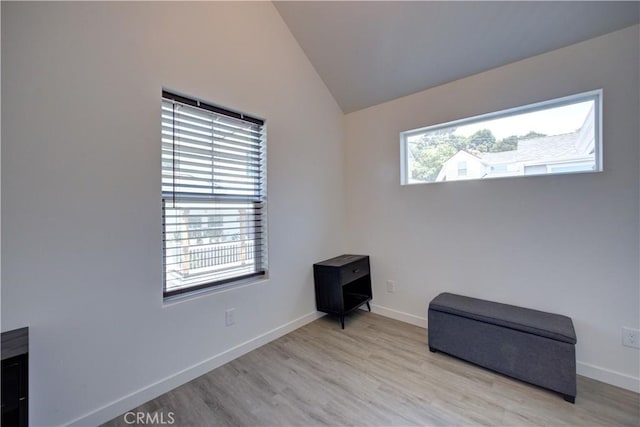 5926 Gran Paseo Way, Atascadero, CA 93422 - unfurnished room with light wood-style floors and vaulted ceiling