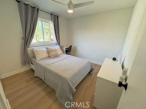 1308 Dixon Ct, Chula Vista, CA 91911 - bedroom with light wood-type flooring and a ceiling fan