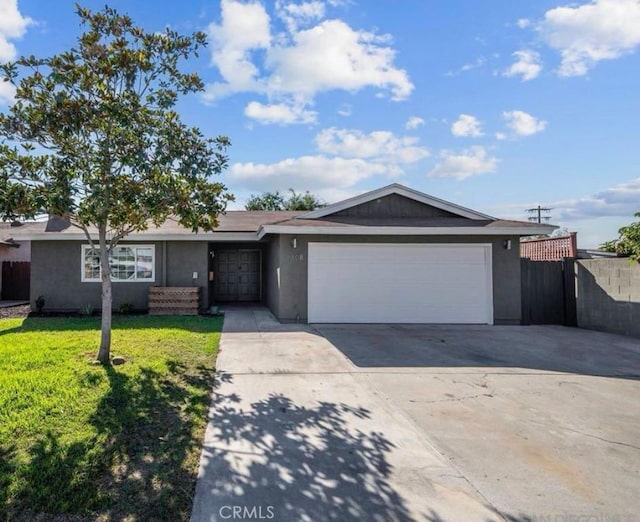 1308 Dixon Ct, Chula Vista, CA 91911 - ranch-style house with an attached garage, concrete driveway, and stucco siding