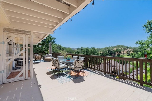 8674 Paseo De Vaca, Atascadero, CA 93422 - view of patio / terrace featuring a deck and outdoor dining area