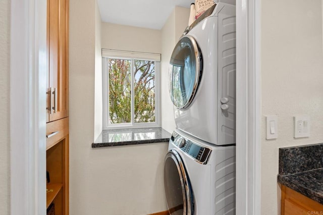2005 Countrywood Ct, Encinitas, CA 92024 - washroom with stacked washer and clothes dryer