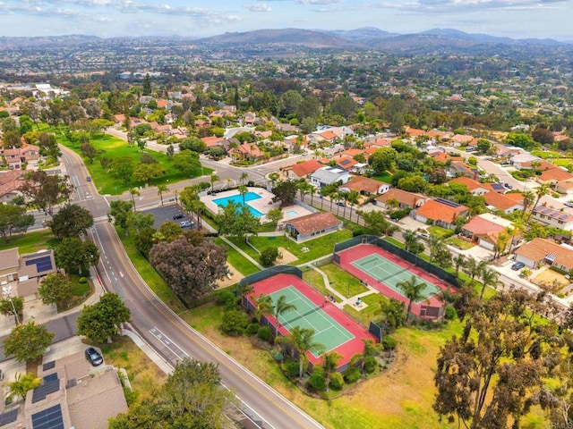2005 Countrywood Ct, Encinitas, CA 92024 - aerial view of mountains and a pool area