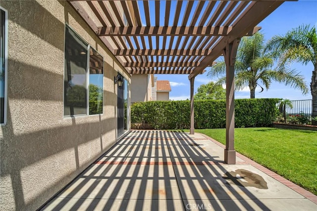 19900 Mariposa Creek Way, Porter Ranch, CA 91326 - view of patio featuring a pergola