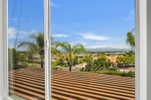19900 Mariposa Creek Way, Porter Ranch, CA 91326 - doorway to outside with a mountain view