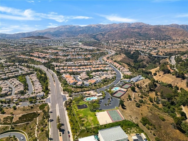 19900 Mariposa Creek Way, Porter Ranch, CA 91326 - aerial overview of property's location featuring mountains and nearby suburban area