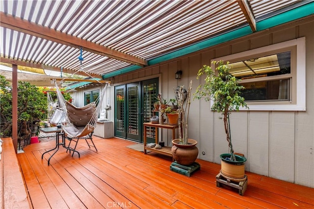 1595 15th St, Los Osos, CA 93402 - wooden terrace featuring a pergola