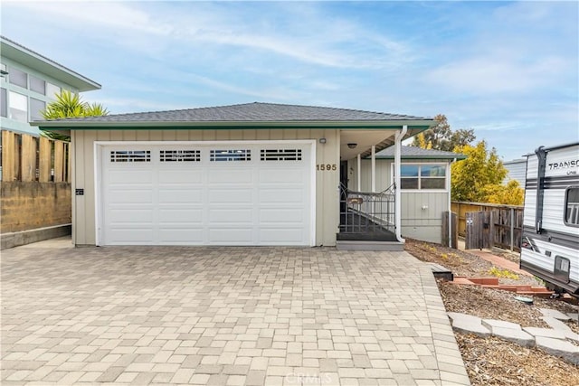 1595 15th St, Los Osos, CA 93402 - garage featuring decorative driveway