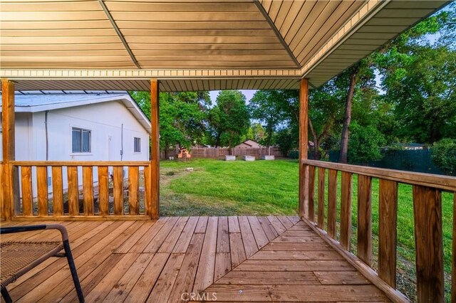 1711 Shasta St, Anderson, CA 96007 - deck featuring a fenced backyard