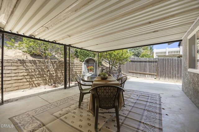 5217 Hillridge Dr, Camarillo, CA 93012 - fenced backyard featuring a patio area and outdoor dining space