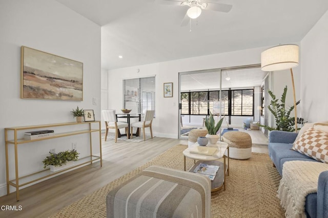 5217 Hillridge Dr, Camarillo, CA 93012 - living room with wood finished floors and a ceiling fan