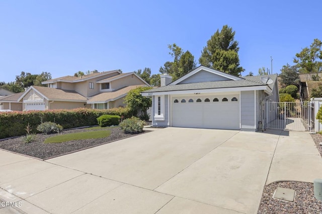 5217 Hillridge Dr, Camarillo, CA 93012 - ranch-style home with driveway and a chimney