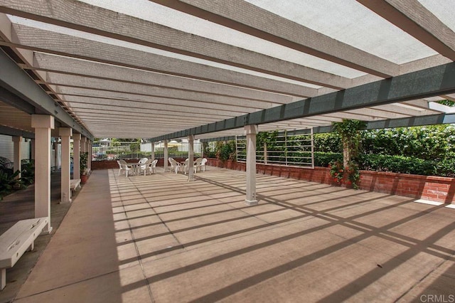 1560 Circa Del Lago Unit D204, San Marcos, CA 92078 - view of patio / terrace featuring outdoor dining area and a pergola