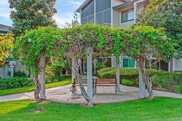 1560 Circa Del Lago Unit D204, San Marcos, CA 92078 - view of home's community with a patio area and a lawn