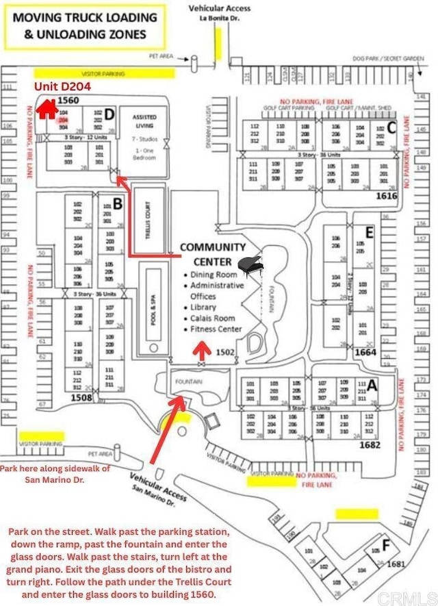 1560 Circa Del Lago Unit D204, San Marcos, CA 92078 - map showing property parcels