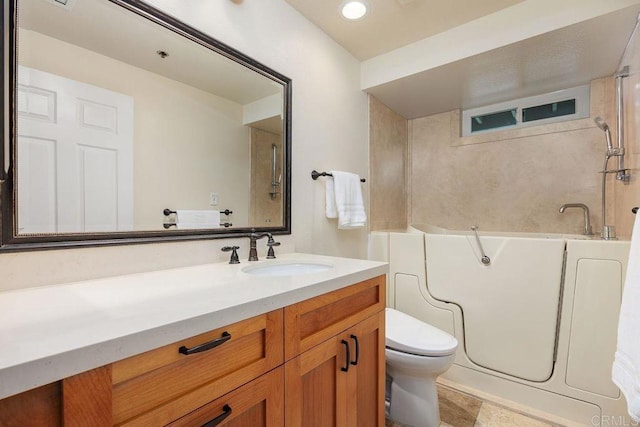 1560 Circa Del Lago Unit D204, San Marcos, CA 92078 - bathroom featuring vanity, a tub to relax in, and a shower