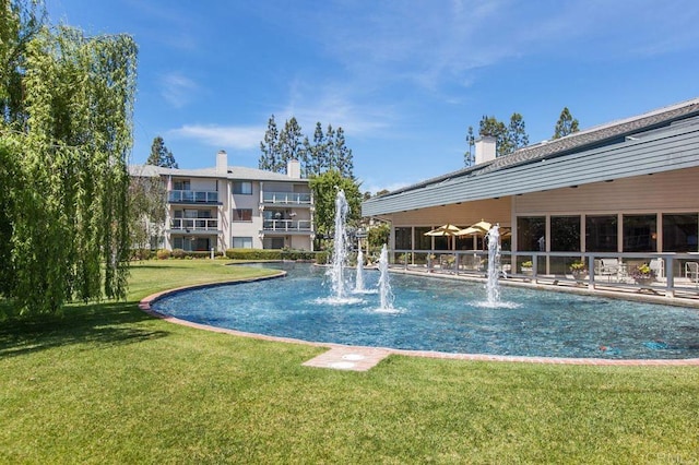 1560 Circa Del Lago Unit D204, San Marcos, CA 92078 - view of pool with a lawn