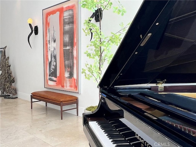 16815 Bajio Rd, Encino, CA 91436 - living area with baseboards and marble finish floors