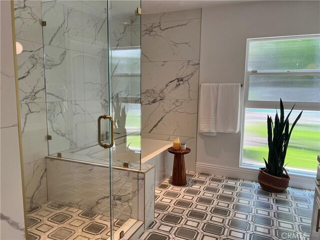 16815 Bajio Rd, Encino, CA 91436 - bathroom with a marble finish shower