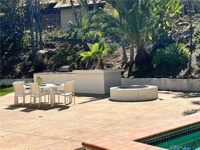16815 Bajio Rd, Encino, CA 91436 - view of patio featuring outdoor dining space