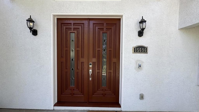 15696 Oakstand Rd, Poway, CA 92064 - property entrance with stucco siding