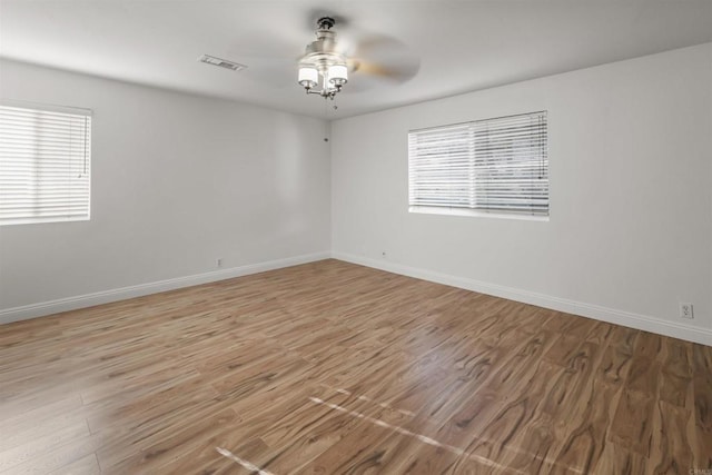 15696 Oakstand Rd, Poway, CA 92064 - empty room featuring ceiling fan and light wood finished floors