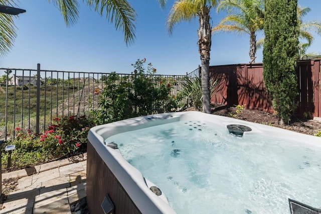 33740 Sattui St, Temecula, CA 92592 - view of patio / terrace with a hot tub