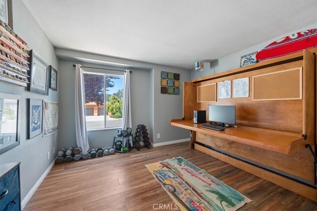 935 Running Stag Way, Paso Robles, CA 93446 - office area featuring wood finished floors and a textured ceiling