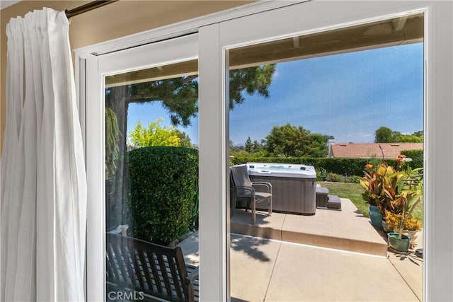 42244 Cosmic Dr, Temecula, CA 92592 - doorway with tile patterned flooring