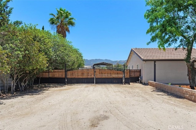 21285 Shoemaker Ln, Wildomar, CA 92595 - view of yard featuring a gate and a mountain view