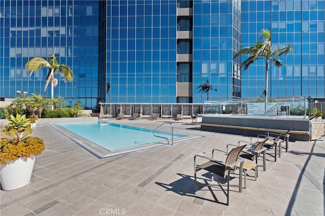 1100 Wilshire Blvd Unit 1707, Los Angeles, CA 90017 - view of pool with a patio area