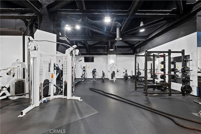 1100 Wilshire Blvd Unit 1707, Los Angeles, CA 90017 - view of gym