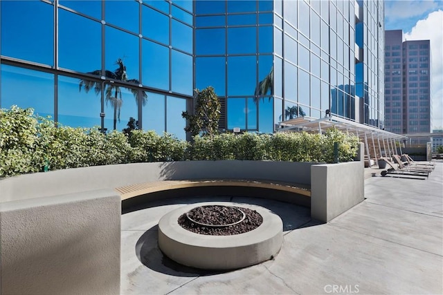1100 Wilshire Blvd Unit 1707, Los Angeles, CA 90017 - view of patio / terrace featuring a view of city