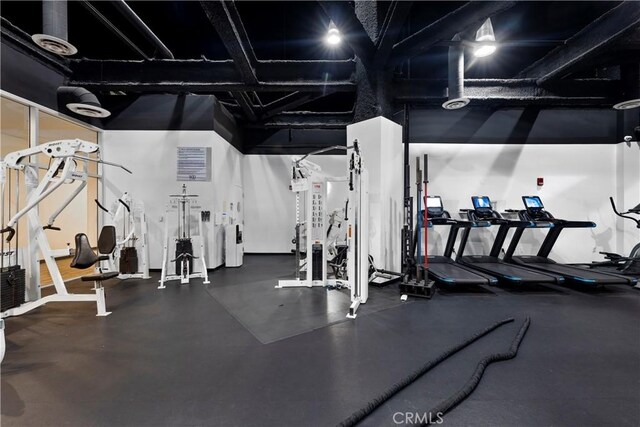 1100 Wilshire Blvd Unit 1707, Los Angeles, CA 90017 - view of gym