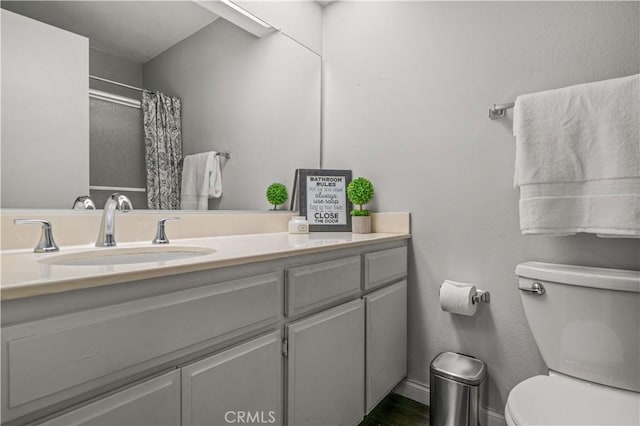 5722 E Stillwater Ave Unit 104, Orange, CA 92869 - bathroom featuring vanity and a shower with curtain