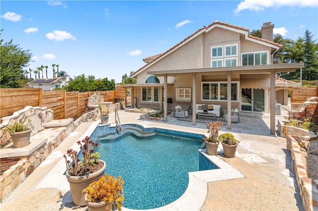 29813 Via Sevilla, Temecula, CA 92591 - view of pool with a fenced backyard and a patio