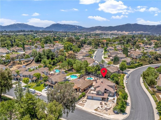 29813 Via Sevilla, Temecula, CA 92591 - aerial perspective of suburban area featuring a mountainous background