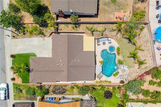 23235 Redbud Ridge Cir, Valencia, CA 91354 - bird's eye view of a pool