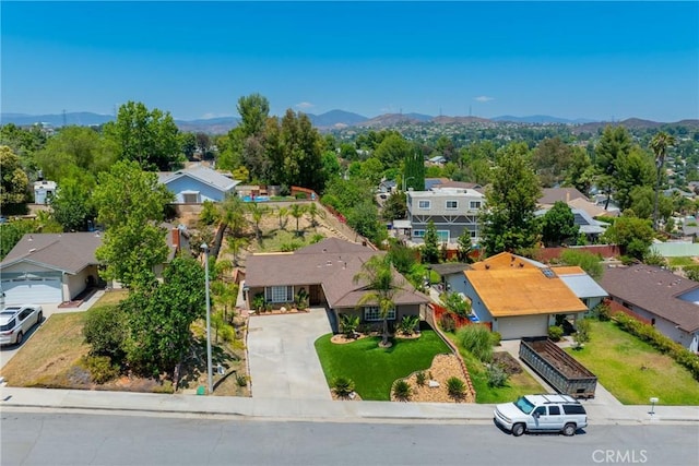 23235 Redbud Ridge Cir, Valencia, CA 91354 - aerial perspective of suburban area with mountains