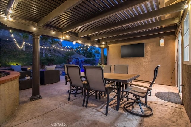 23235 Redbud Ridge Cir, Valencia, CA 91354 - view of patio / terrace featuring outdoor dining space