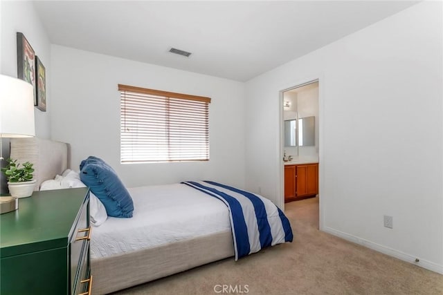 27960 Agapanthus Ln, Valencia, CA 91354 - bedroom featuring light colored carpet and ensuite bathroom