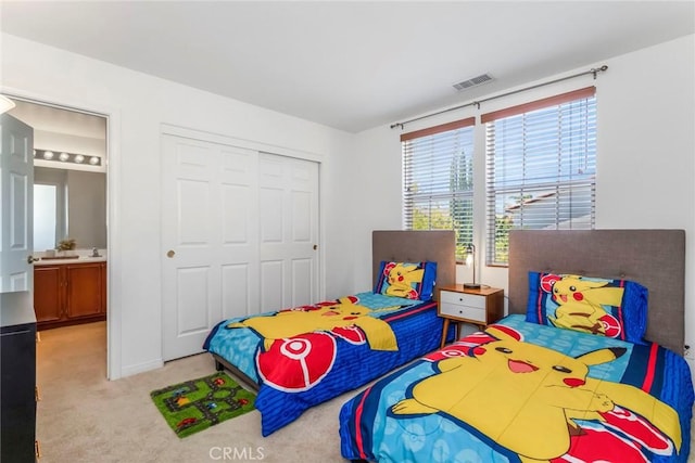 27960 Agapanthus Ln, Valencia, CA 91354 - bedroom with a closet and carpet flooring