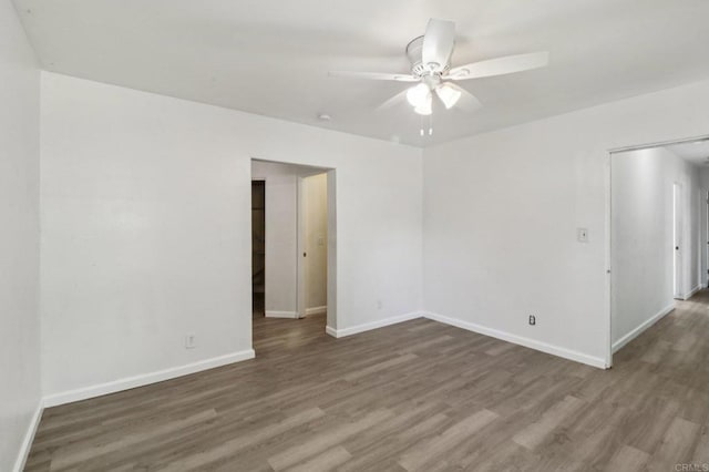6737 San Miguel Ave, Lemon Grove, CA 91945 - unfurnished room with wood finished floors and a ceiling fan