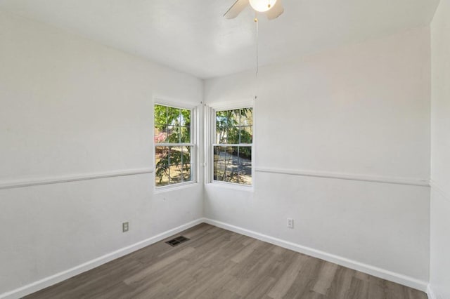 6737 San Miguel Ave, Lemon Grove, CA 91945 - empty room featuring wood finished floors and ceiling fan
