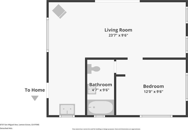 6737 San Miguel Ave, Lemon Grove, CA 91945 - view of room layout
