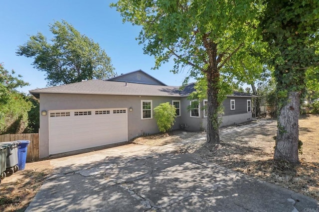 6737 San Miguel Ave, Lemon Grove, CA 91945 - ranch-style home with stucco siding, concrete driveway, and a garage