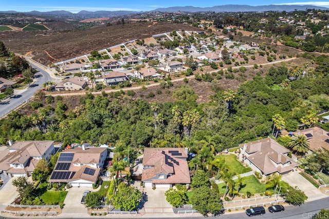 1467 Belmont Park Rd, Oceanside, CA 92057 - aerial view of property's location with nearby suburban area and mountains